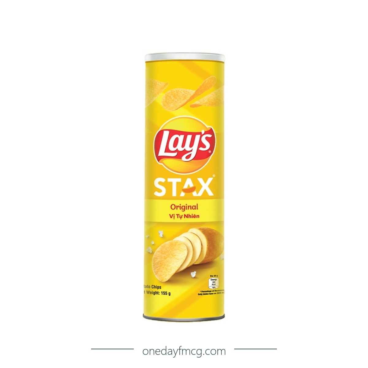 Lays Stax Natural Classic Flavored Potato Chips 155g